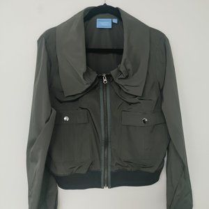 Simply Vera Wang Women's Polyester Jacket Size X Large, Dark Green